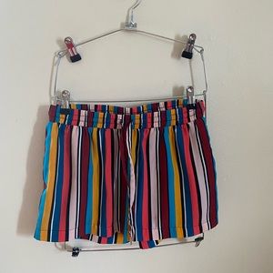 Colorful flowy shorts